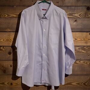 Sartoria Tom James Dress Shirt Purple Mens Custom 2X